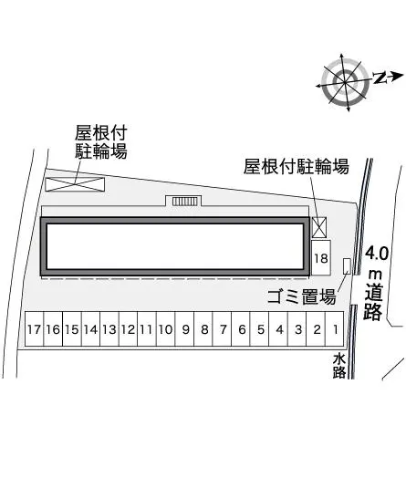 ★手数料０円★大和郡山市九条平野町 月極駐車場